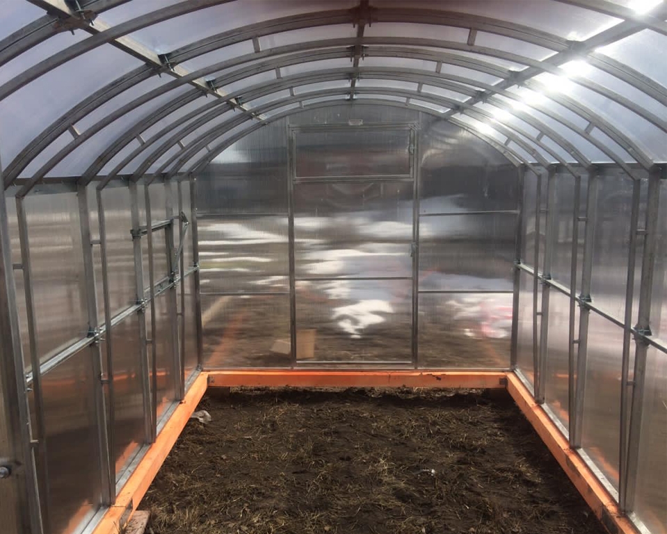 Теплица Прямостенная 40х20+20х20 - ширина 2.5 м в Москве