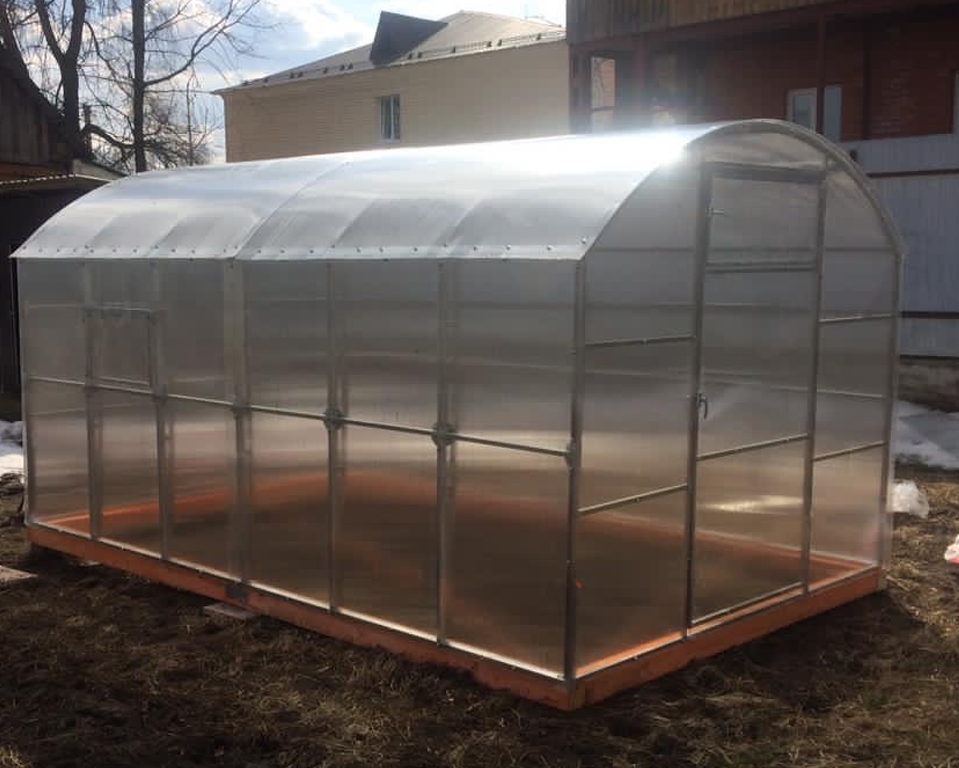 Теплица Прямостенная 40х20+20х20 - ширина 2.5 м в Москве