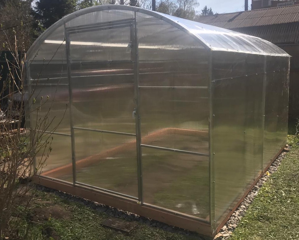 Теплица Прямостенная 40х20+20х20 - ширина 2.5 м в Москве