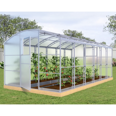 Теплица Прямостенная 40х20+20х20 - ширина 2.5 м в Москве